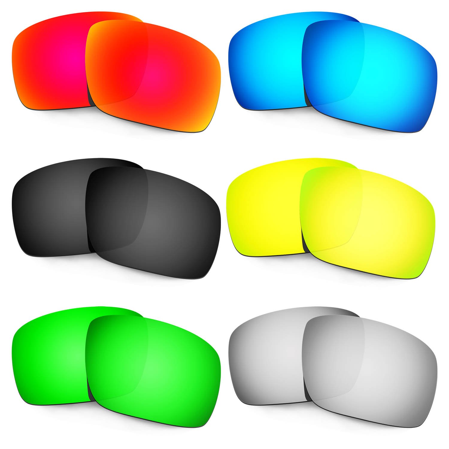Lentes para Oakley Triggerman que solucionan cristales rayados con este pack de 6 repuestos 8