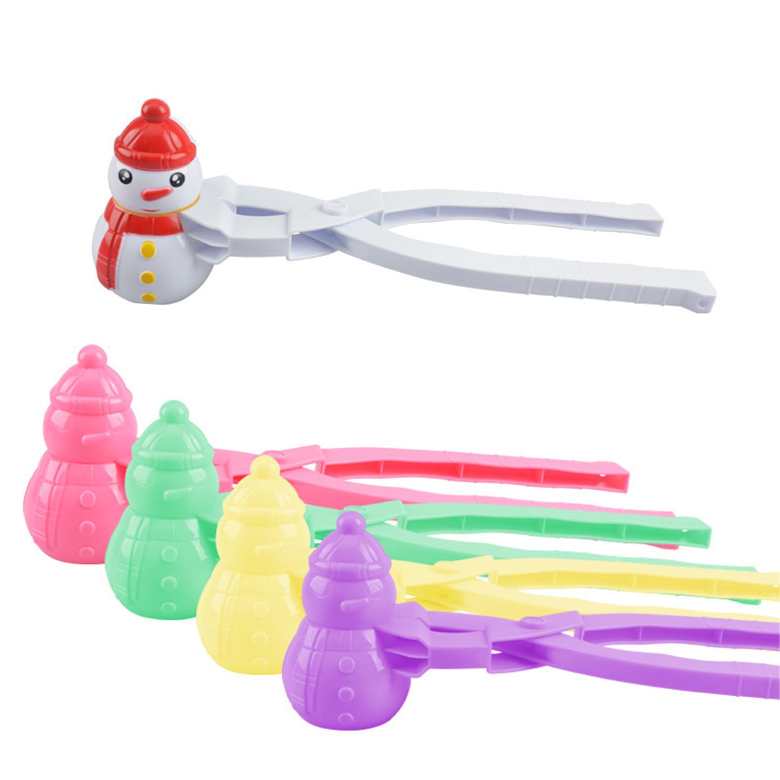 Fangteke – 4 Stampi Per Palle Di Neve A Forma Di Cuore, Anatra E Pupazzo Di Neve. Divertimento Assicurato Per Battaglie Nella Neve!