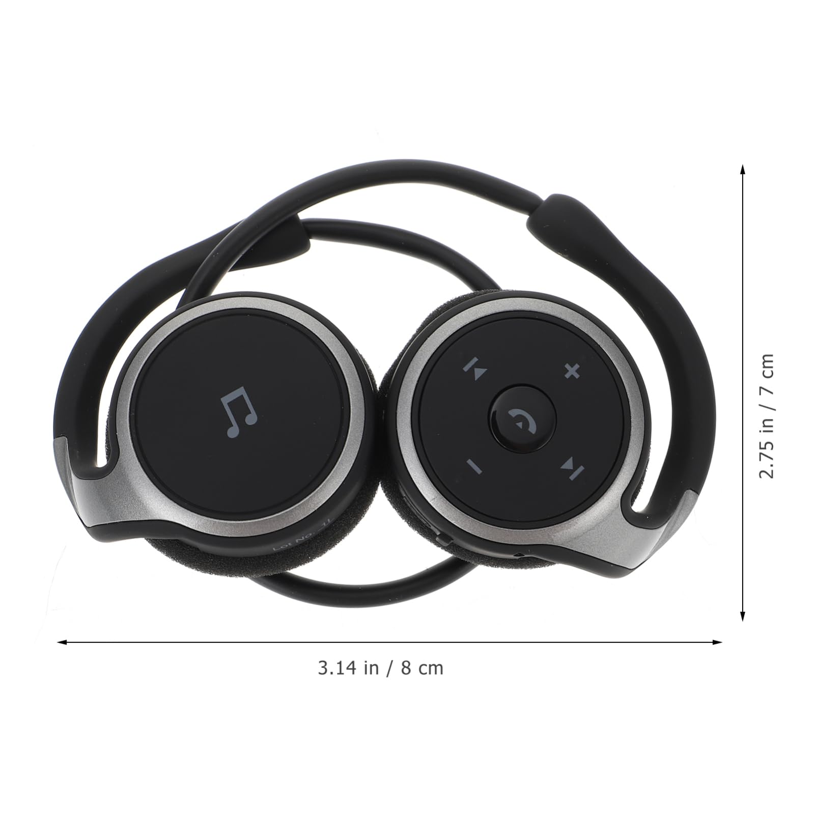 COLLBATH Auricolari Wireless Sportivi con Gancio Auricolare, Tecnologia Wireless 4.1, Leggeri e Confortevoli, per Corsa e Palestra, Neri
