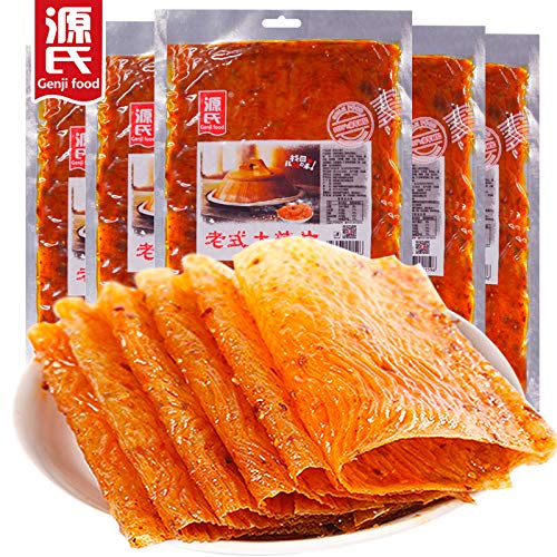 Eoastal源氏大辣片200gX5包 手撕老式8090后童年怀旧麻辣条网红零食豆皮