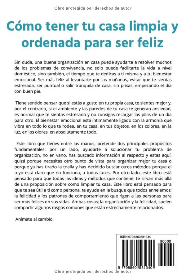 Miniatura 2 de Cómo tener tu casa limpia y ordenada para ser feliz Ordena tu casa sin esfuerzo y recupera tu tiempo para ti (Como ordenar tu casa para ser feliz.