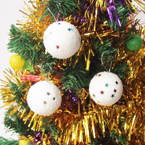 Miniatura 7 de Crafare Paquete de 5 bolas de espuma blancas de 3 pulgadas para manualidades, bolas redondas de espuma de poliestireno para artes, hogar, escuela,