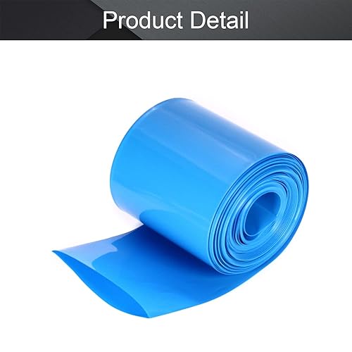 Miniatura 4 de Othmro Kit de tubos termorretráctiles de batería de 32.8 pies, tubo termorretráctil de PVC de aislamiento de ancho de aplanamiento de 2.76 pulgadas,