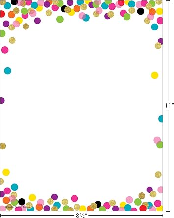 Teacher Confetti Computer Paper