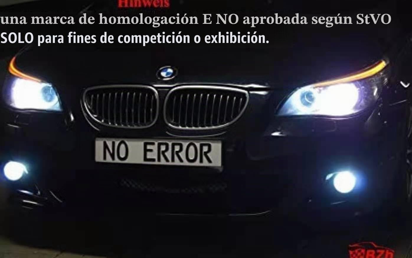 Ojos De Angel Luces,Ojos De Angel Bombilla LED Angel Eyes Halo H8 180W CREE LED Luz de posición Halo Xenón Blanco Uso Apto para BMW E60 E61 E90 E92 E70 E71 E82 E89(2 Pcs White)
