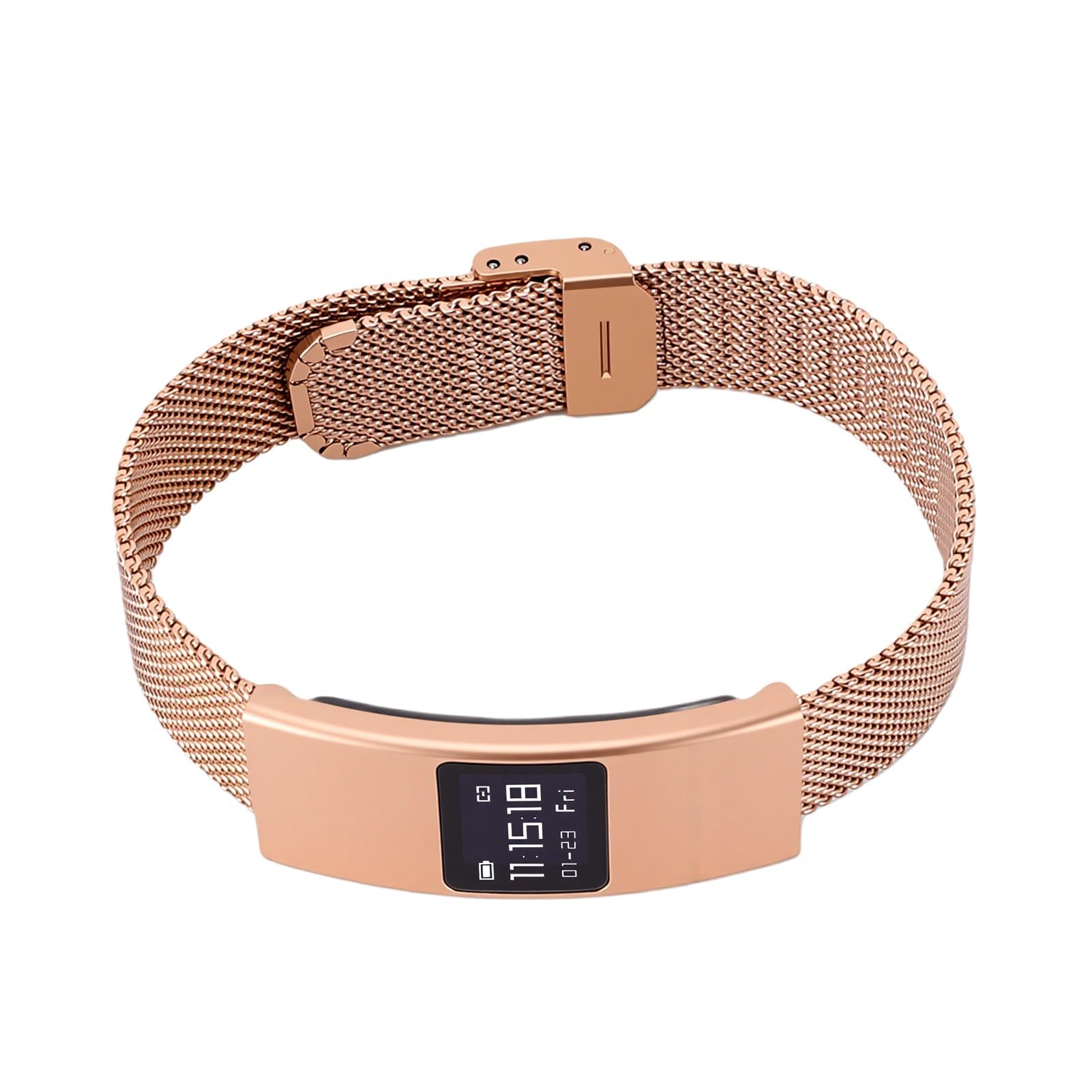 Tosuny Bracciale Intelligente con Cinturino Impermeabile IPX8 e Acciaio | Bluetooth 5.3, Batteria da 33 MAh, Monitor da Fase del Sonno, Controllo Remoto della Fotocamera, 9 modalità Sport