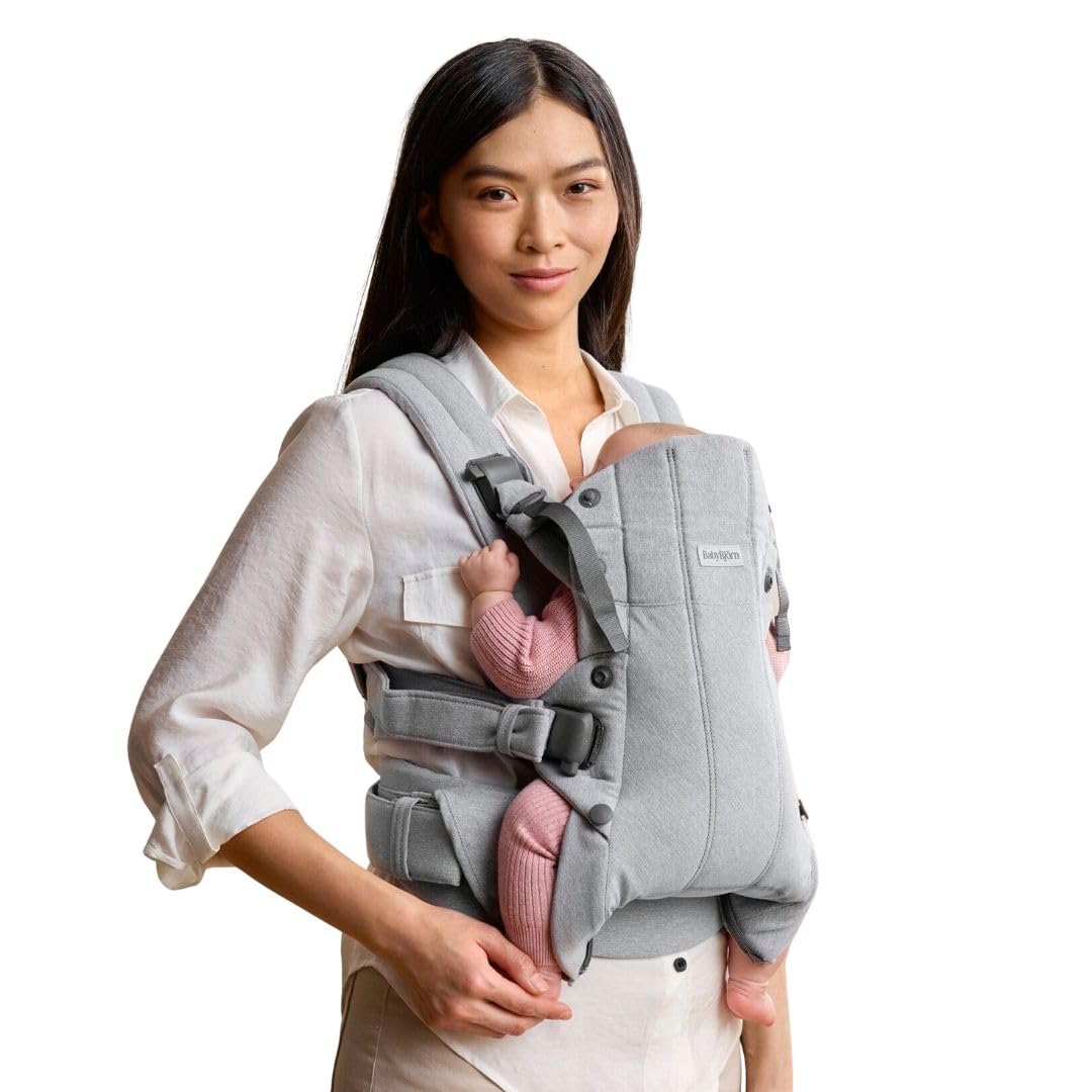 BabyBjörn Baby Carrier Harmony, Woven mélange, Light Grey
