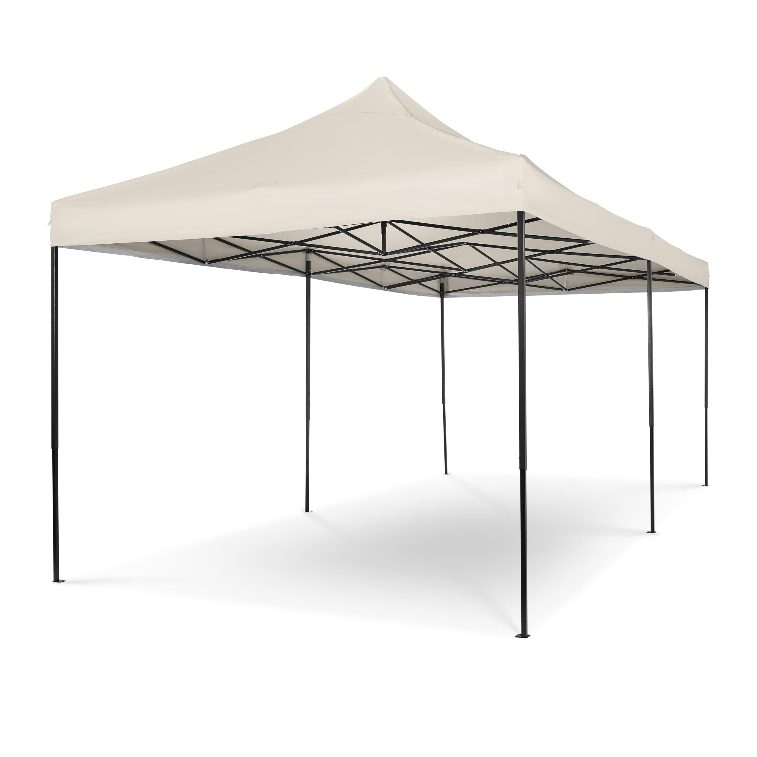 All Seasons Gazebos 3x6 w pełni wodoodporny rozkładany pawilon z akcesoriami - kremowy