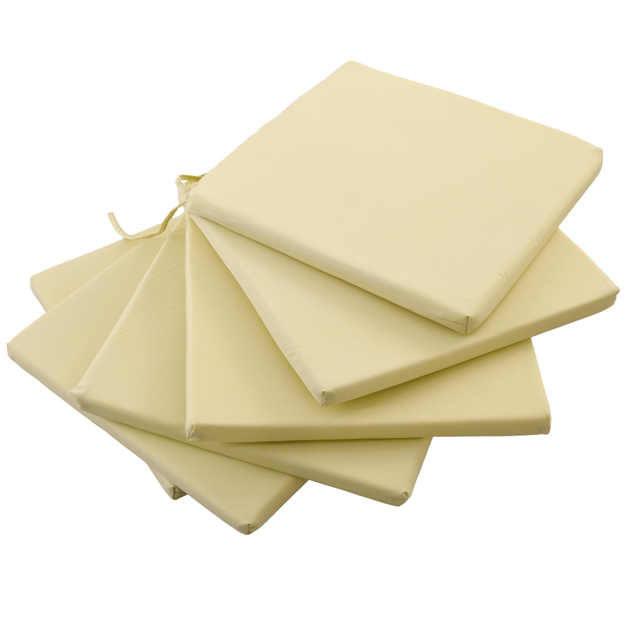 Cuscino Sedia Giardino Outsunny - Imbottitura 10cm Poliestere Beige Ø80cm