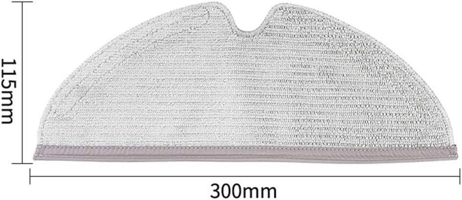Full Coverage Mop Cloth + Side Brush Kit for Xiaomi Roborock S5 S50 S51 S55 S5 MAX S6 S6 MAXV Vacuum Cleaner Parts (10+10 White)