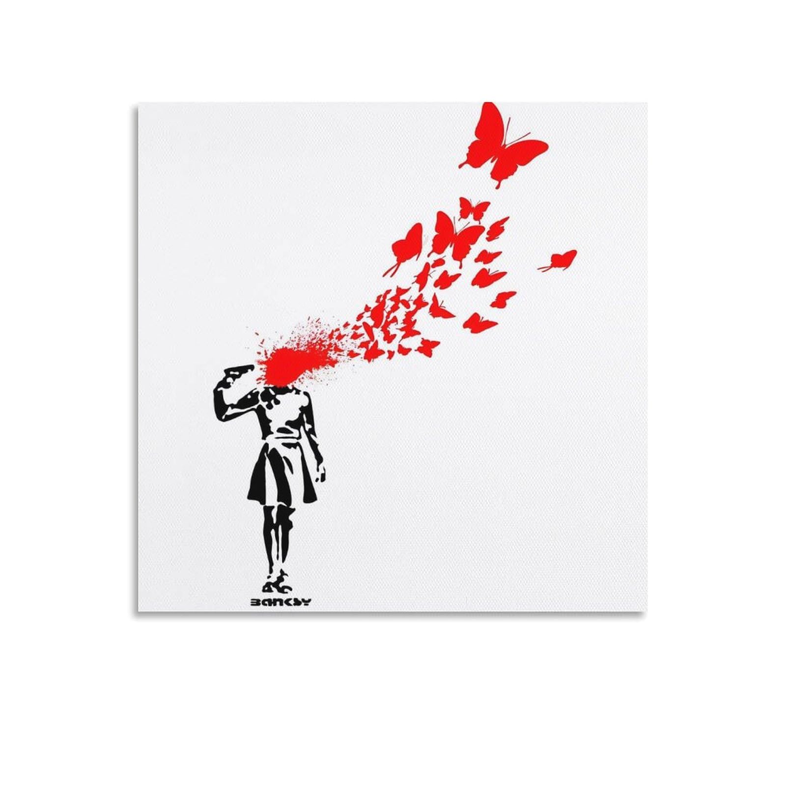 Amazon.co.jp: Banksyバンクシー 《拳銃少女》ポスター プリント