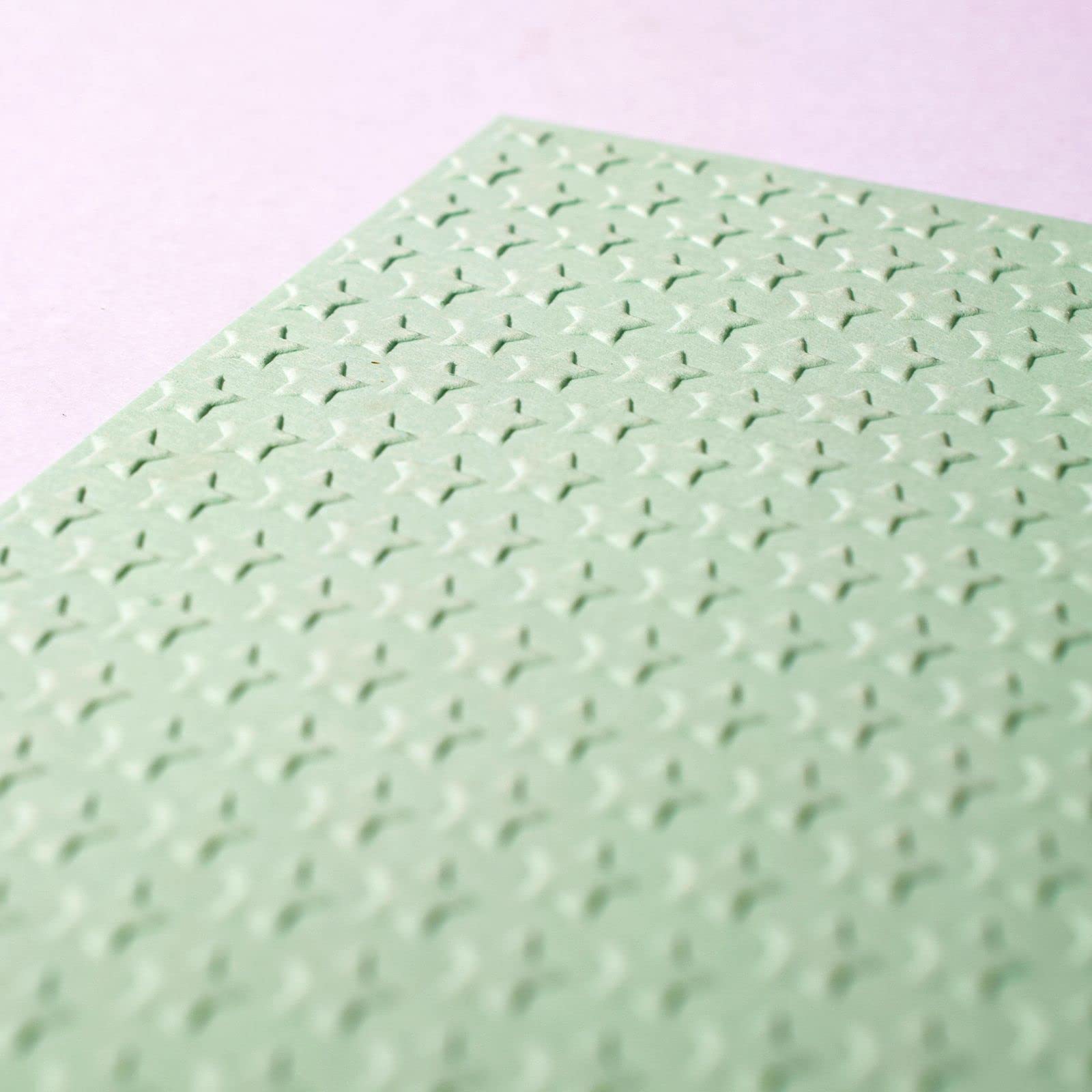 Vaessen Creative Carpeta de Embossing, Estrellas 14,6 x 10,8 x 0,5 cm, 1 pieza, para Tarjetas de Cumpleaños, Tarjetas de Nacimiento, Tarjetas de Navidad y Manualidades con Papel