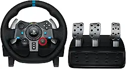 Volante e Pedais Logitech G29 Driving Force com Force Feedback para PS5, PS4, PS3 e PC