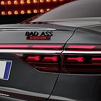 Vista 3 de Emblema Edición Bad Ass para Auto, Adhesivo 3D para Parachoques, Capó, Portamaletas y Puerta del Auto, Emblemas Externos de Reemplazo para Auto