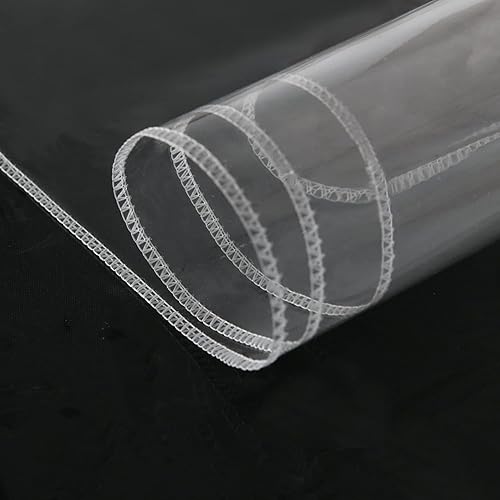 Miniatura 10 de Hiasan Mantel redondo de plástico transparente de 60 pulgadas, 100% impermeable, resistente al aceite, resistente a las manchas, lavable, protector