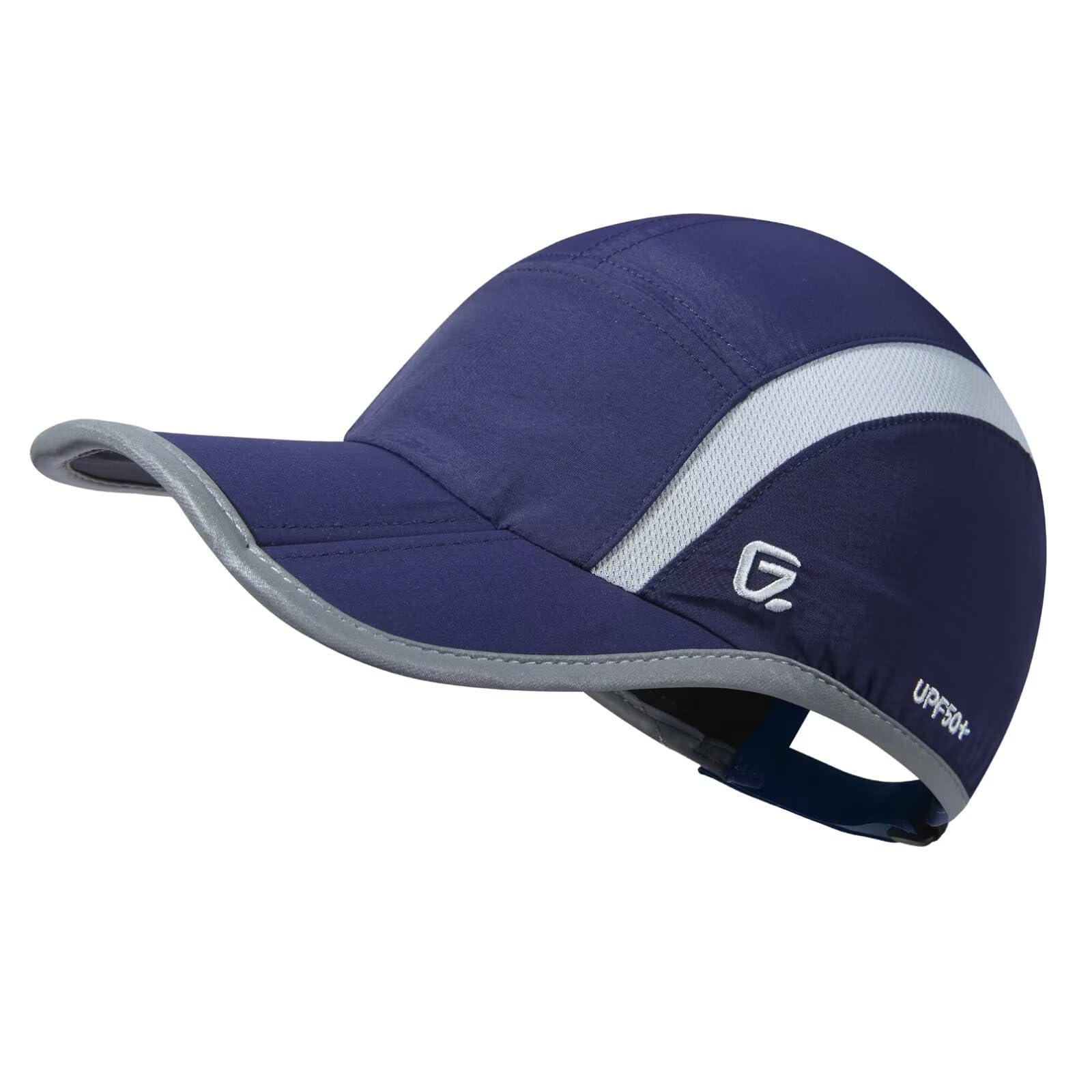 GADIEMKENSD UPF50+ Folding Outdoor Hat Unstructured Reflective Design Breathable Soft Sport Cap for Outdoor Sport — view 9