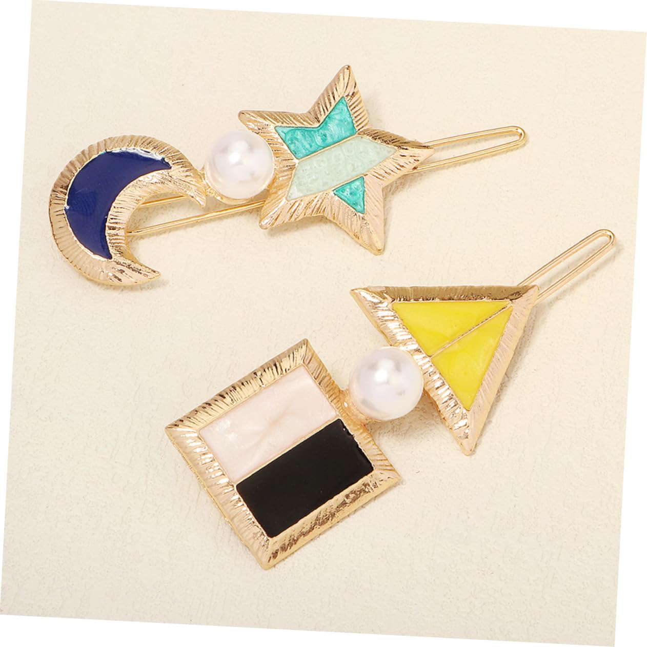 Didiseaon 10 Piezas pinza para el pelo con geométricas womens barrettes for hair pinzas para el cabello pasadores pinzas para el cabello decorativas pasadores de pelo Celebridad