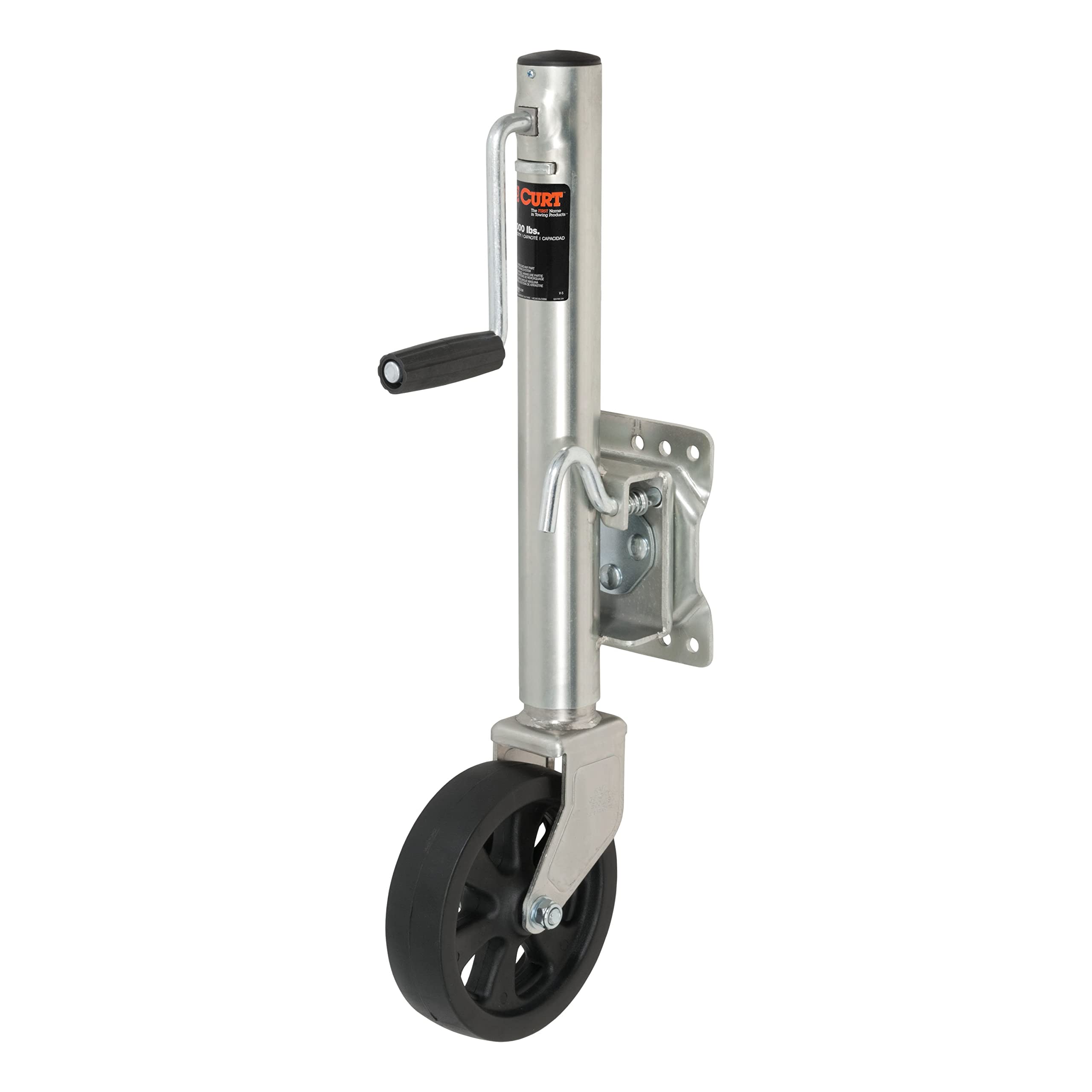 28115 Marine Boat Trailer Jack with 8-Inch Wheel, 1,500 lbs. Support Capacity, 11 Inches Vertical Travel