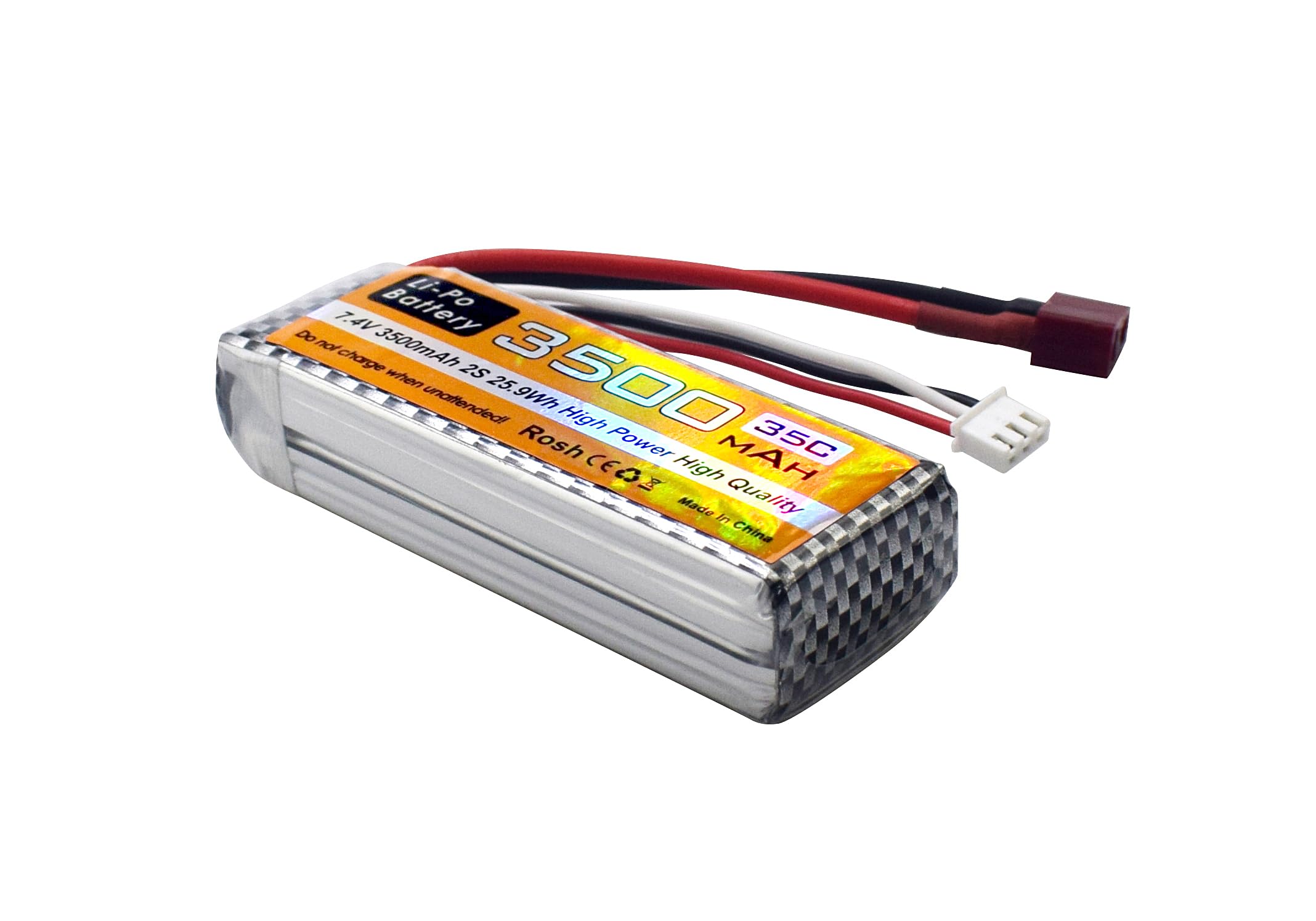 Batterie LiPo 2S 1050mAh 7,4V 35C – Pour SCX24 Et 1/18-1/24 – Connecteur PH2.0 – Lot Avec 2 Batteries + Chargeur USB