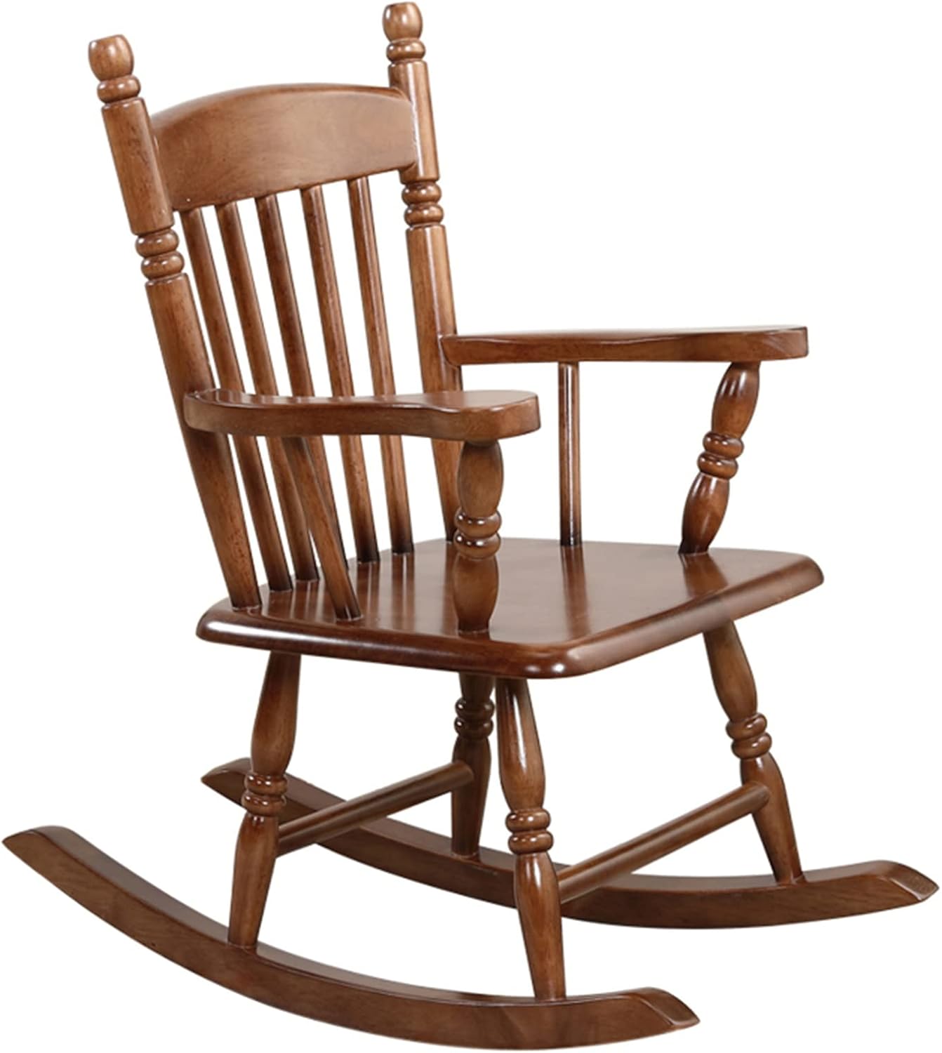 Kunovo Mecedora Mecedora Planeadora de Estilo Americano para Guardería, Tumbona Reclinable de Mediados de Siglo, Asientos Casuales de Madera para Interiores y Exteriores de Mecedora Suave (Size : M)