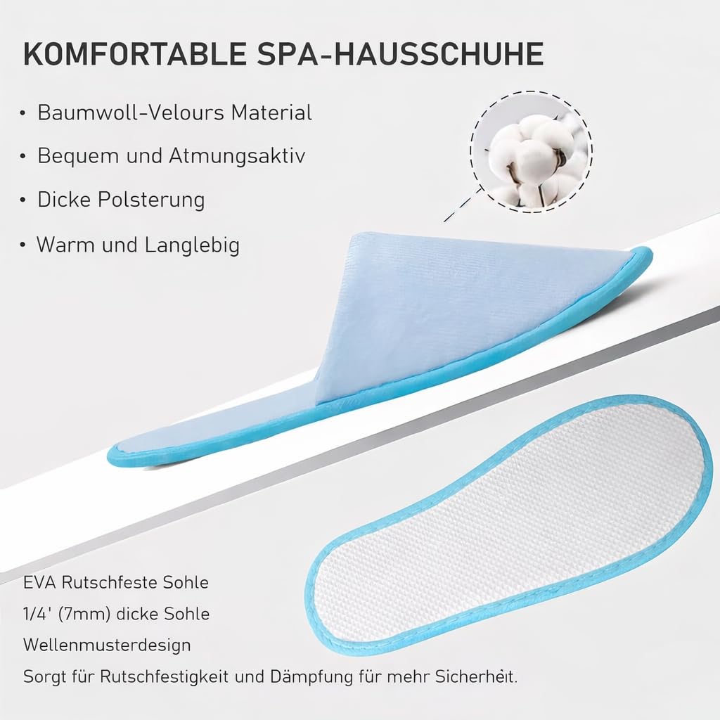 24 pares de pantuflas desechables antideslizantes para hotel, pantuflas de spa lavables en 4 colores para invitados, hotel, familia, mujeres y hombres, viajes, fiestas, hogar