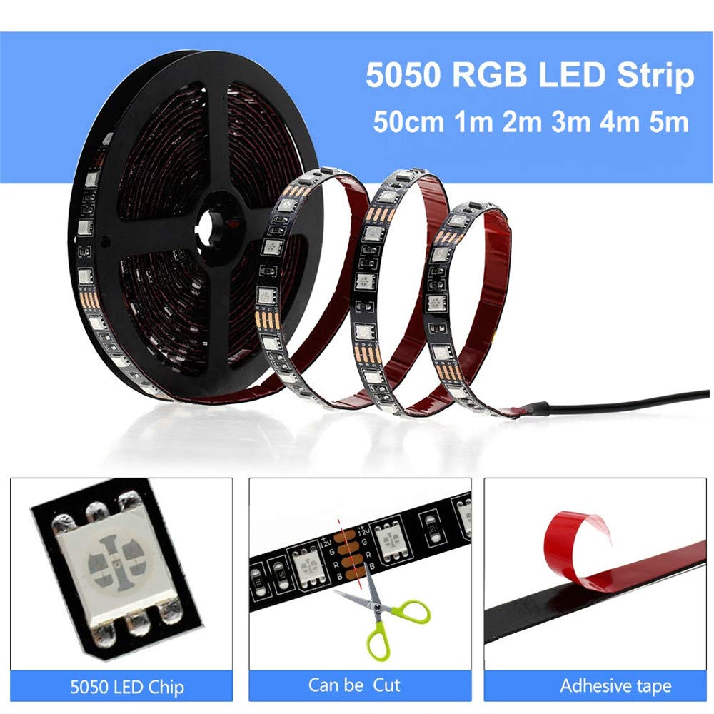 JOYLIT 12V Striscia LED Rosso 5M 300LEDs SMD5050, Flessibile IP65