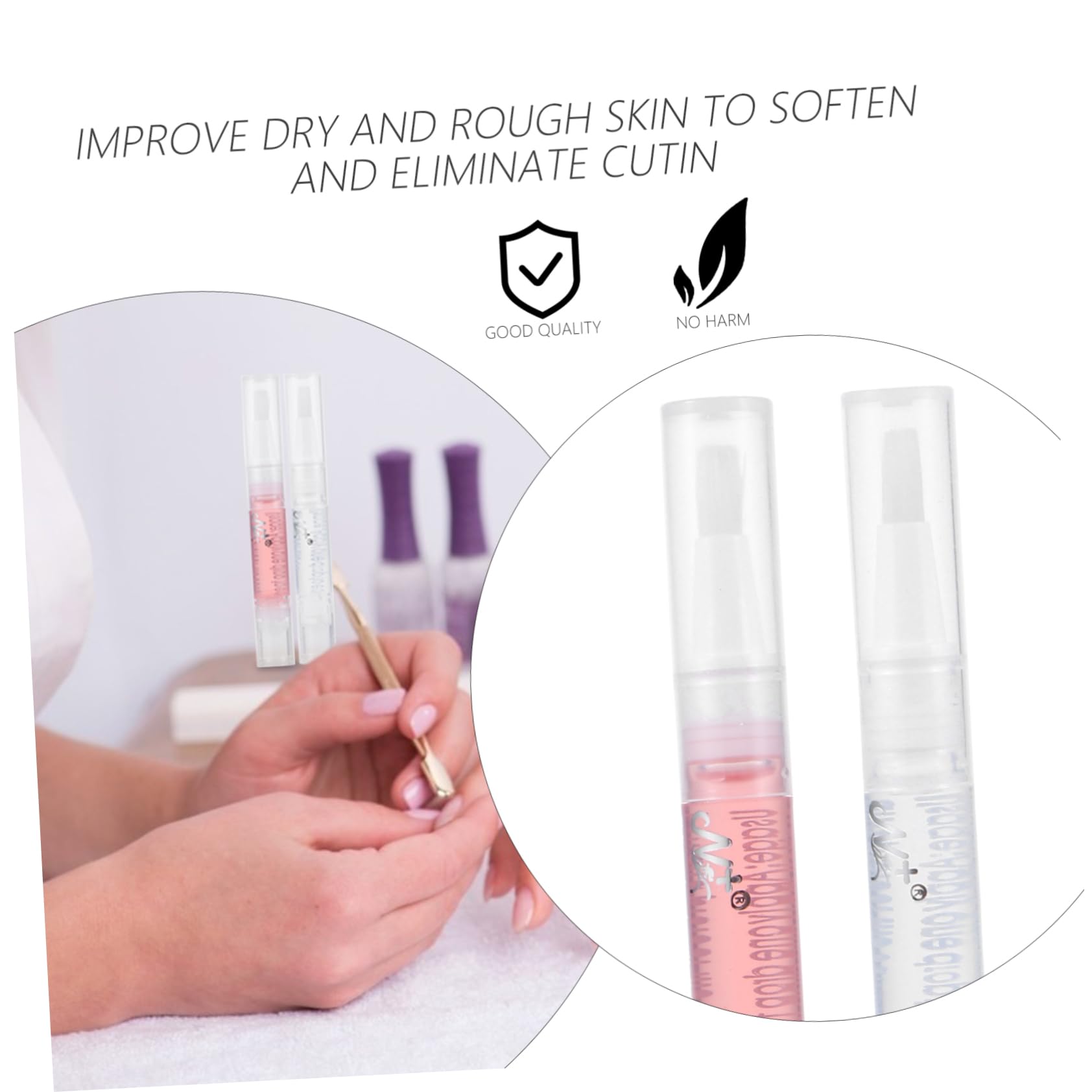 2 Series Aceite Cutículas Nutritivo Bolígrafo Y Manicura Revitalizador De Cutículas Hidratación Y Cuidado 8 Piezas X 2