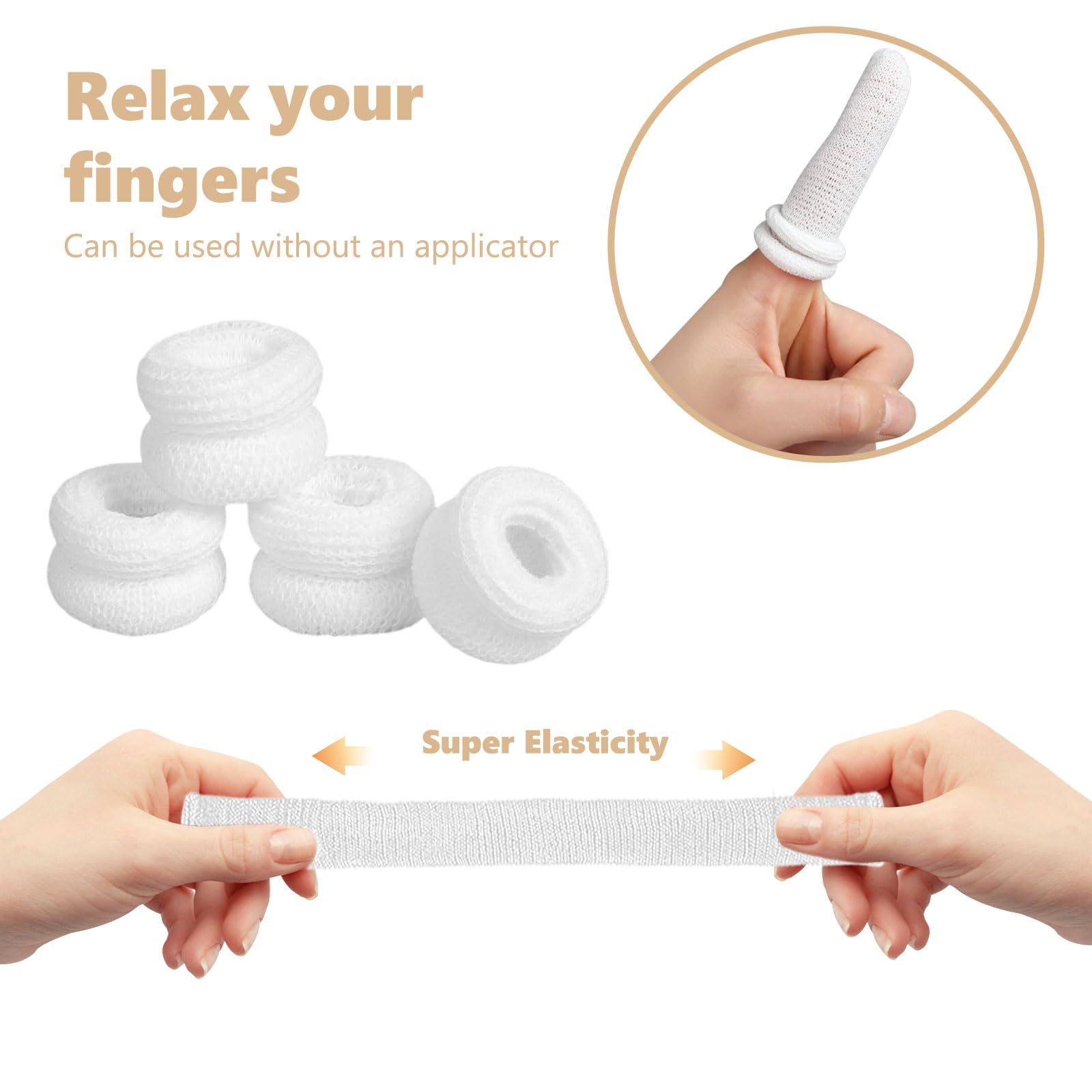 15 Pcs Pansement Doigts, Protege Doigt, Blanc Bandage Tubulaire Doigt, Extensibles, Respirant Pansement Doigtier pour Protection Doigts Blessé