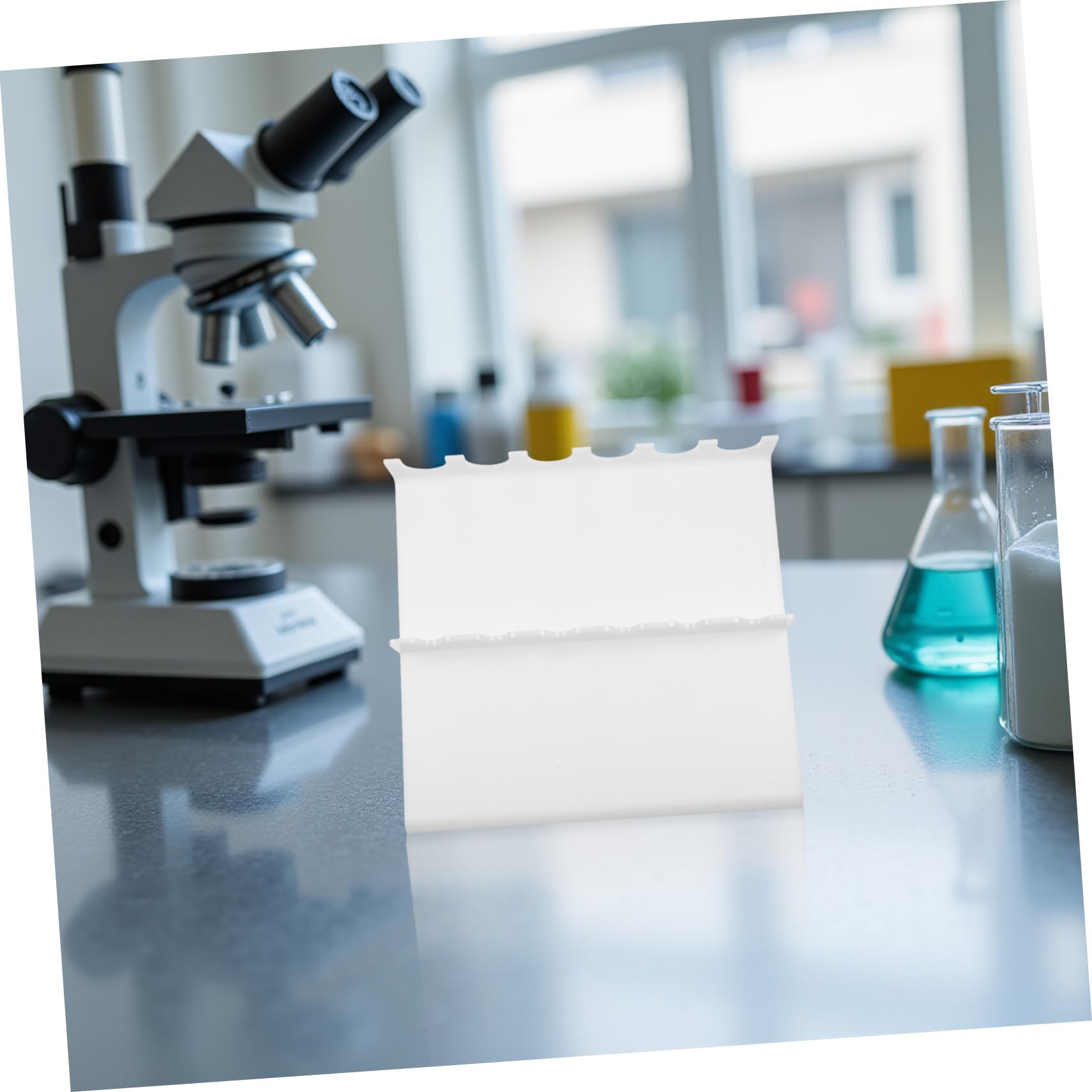 PRETYZOOM Porte-pipettes et Facile D'entretien pour Laboratoire en Plastique Blanc, Support de Z Stable pour Usage en Environnement de Laboratoire