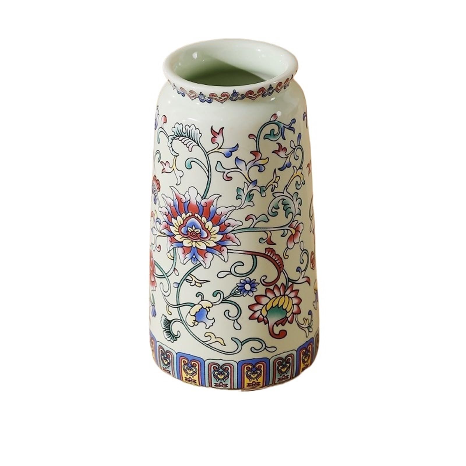Vases for Flowers Small Ceramic Vase For Handmade Elegant Vintage Painting Enamel Glazed Porcelain Decorative Vases For Office Home