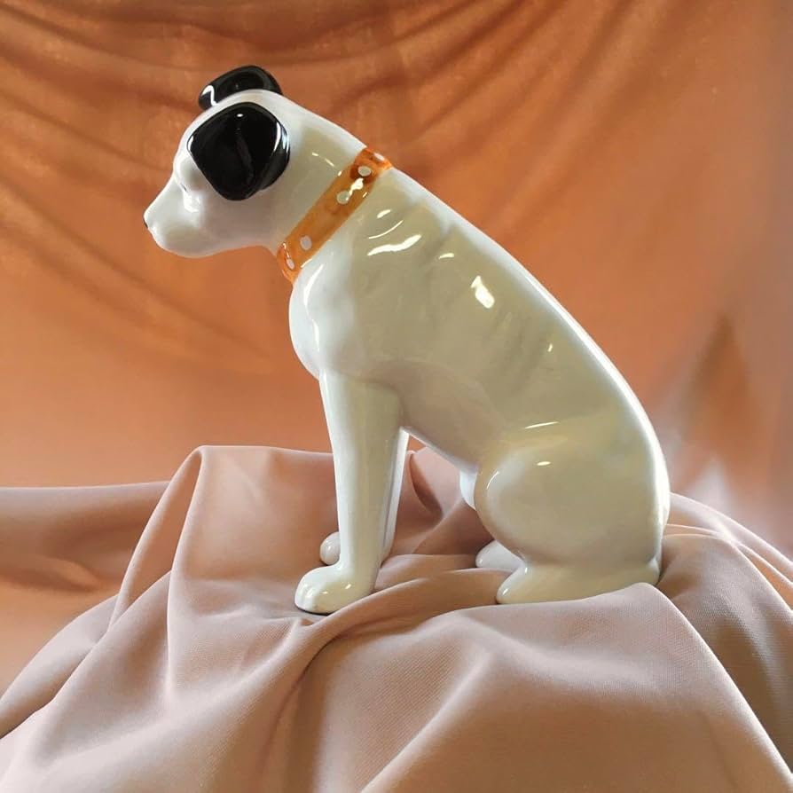 [非売品]ビクター ニッパー陶器置物 2種セット ビクター ニッパー 陶器置物 13cm VICTOR NIPPER 正規ライセンス