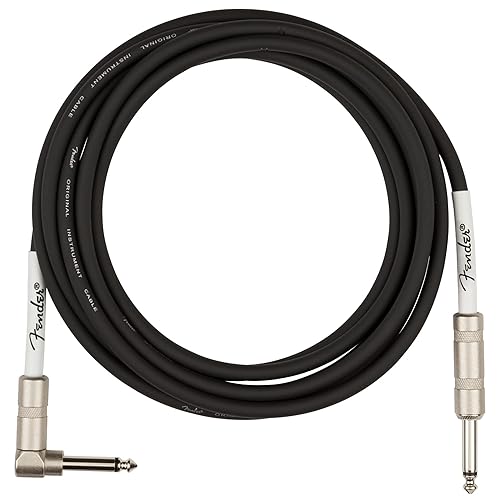 Miniatura 27 de Fender Cable de instrumento original de 18.6 pies, recto, negro, 1 paquete