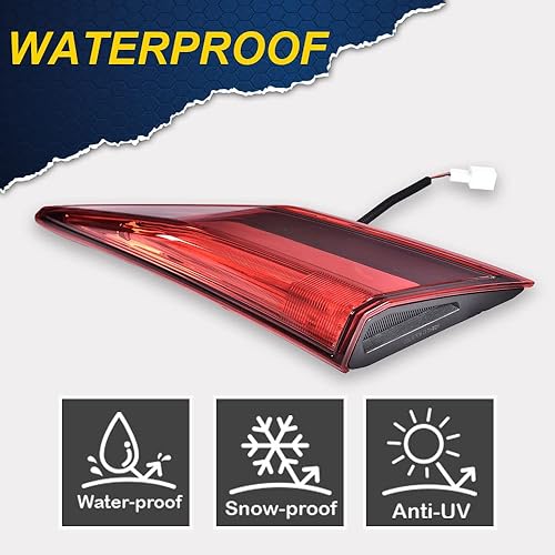 Miniatura 2 de CHEDA Luces traseras interiores, compatibles con Honda Civic Sedan 2016-2020, juego de luces traseras laterales del conductor y del pasajero,