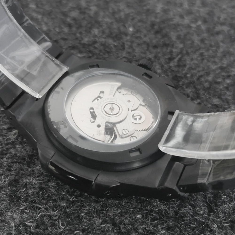NO Logo FAI DA TE Refitting Orologio Da Polso Meccanico Moda Orologio In Acciaio Solido Calendario Automatico PVD SS NH35 Movimento Orologi per Uomo 41MM