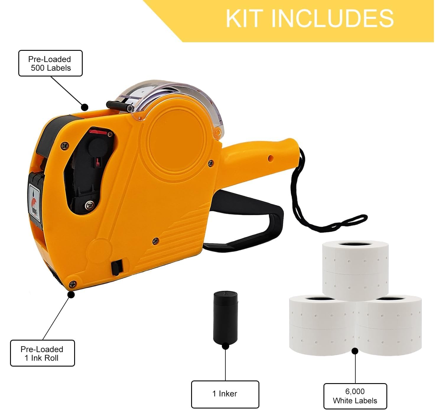 Price Gun Price Tag Gun Label Machine Labeler Labelling 8 Digits ...