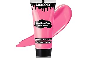 MEICOLY : Pink Halloween Face Paint - 2.37Oz Large Tube - Water...