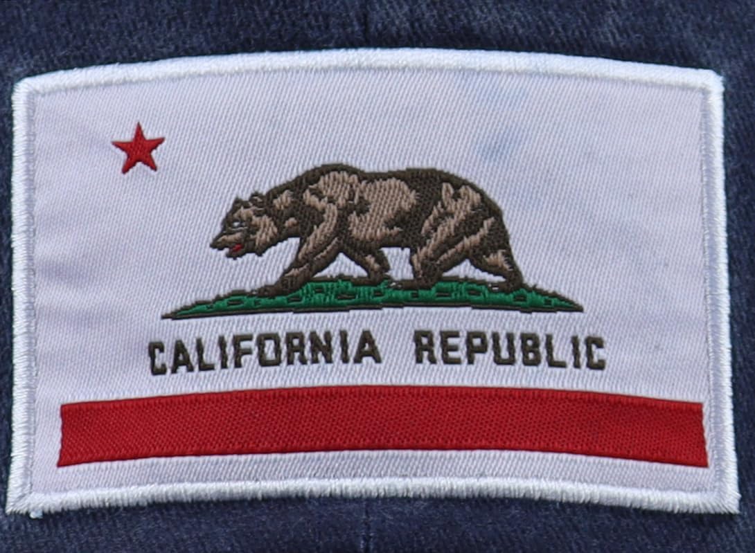 California State Flag Hats for Women Men, Adjustable Cotton California Bear Baseball Cap - Image 3