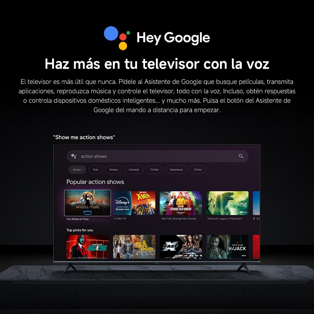 XIAOMI TV S Mini 65", Diseño sin Bordes, Google TV, QD-Mini LED, 1200 nits de Brillo máximo, Alta tasa de refresco 4K de 144 H,Ultra Fluido para Gaming, Dolby Vision IQ & Dolby Atmos,Google Assistant