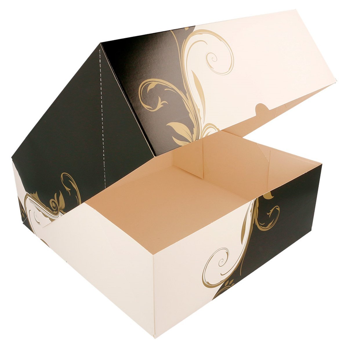 Garcia de Pou 204.67 Scatole da pasticceria senza finestra 275 G/M2, 28 x 28 x 10 cm, set da 50, bianco