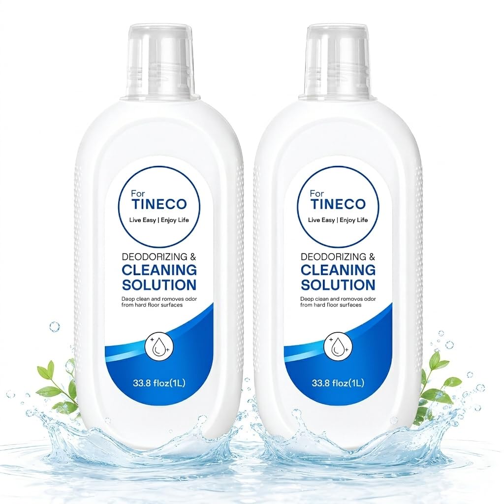 Tineco Multi-Surface środek czyszczący 2 x 1 l, roztwór czyszczący do odkurzacza Tineco na mokro i sucho i6, Floor One S5/S6/S7, seria S9 Artist & Stretch do wszystkich uszczelnionych twardych podłóg