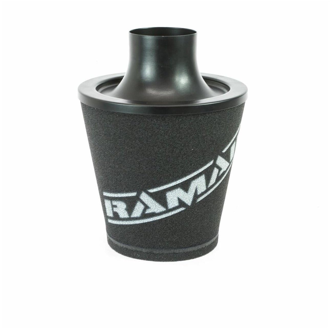 RamAir Universal Alloy Neck Cone Air Filter - Black, Large Cone, 80mm