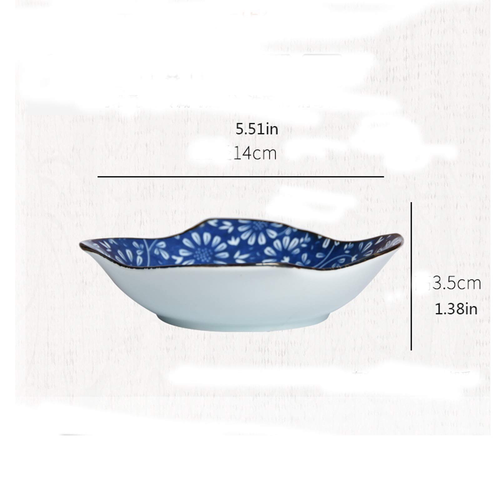 Talerze Naczynia Obiadowe Spersonalizowany Porcelanowy Talerz, Motywy Kwiatowe Płyta Nadaje Się Do Makaronu, Deseru I Przekąsek, 6-calowej Małej Płyty Przystawki Kolacja Restauracja Rodzinna Impreza S