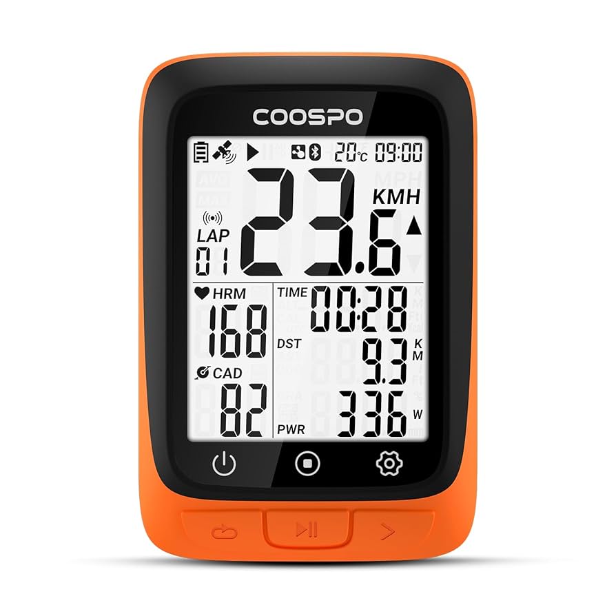COOSPO BC107 Bike Computer GPS Wireless, ANT+ Cycling