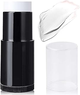 LZYLLS Clown White Face Body Paint Stick,High Pigmented White Eye Black Sticks for Sport,Cream Oil Based Face Painting Kit for Joker Skeleton Zombie Party,Halloween Clown White Face SFX Makeup Kit