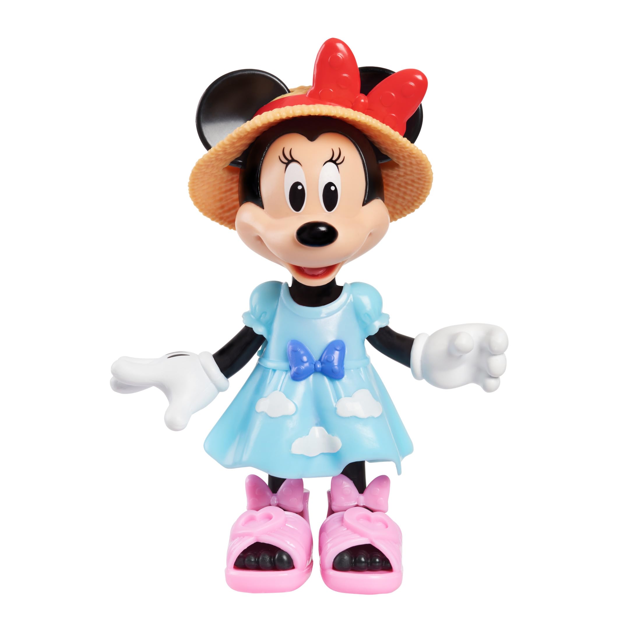 Just Play Minnie Mouse Fabulous Fashion Collection de Disney Junior, muñeca articulada y Juego de Accesorios, 22 Piezas; Juguetes para niños a Partir de 3 años