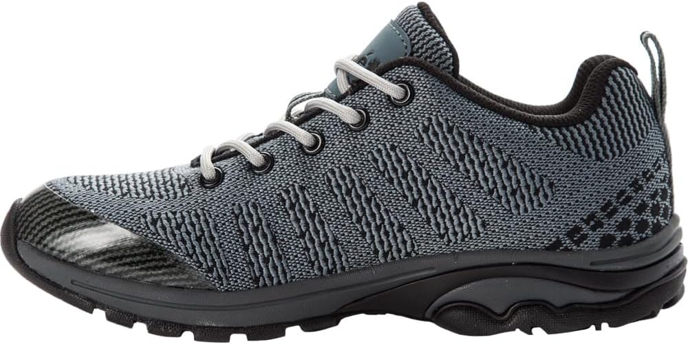 Propét Women's Petra Shoe, Dark Grey/Black, 11 B US