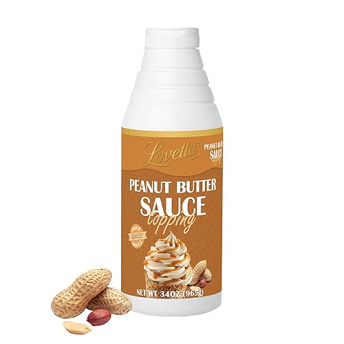 Lovetta Peanut Butter Sauce Bulk 34oz (1L) Bottle – Smooth