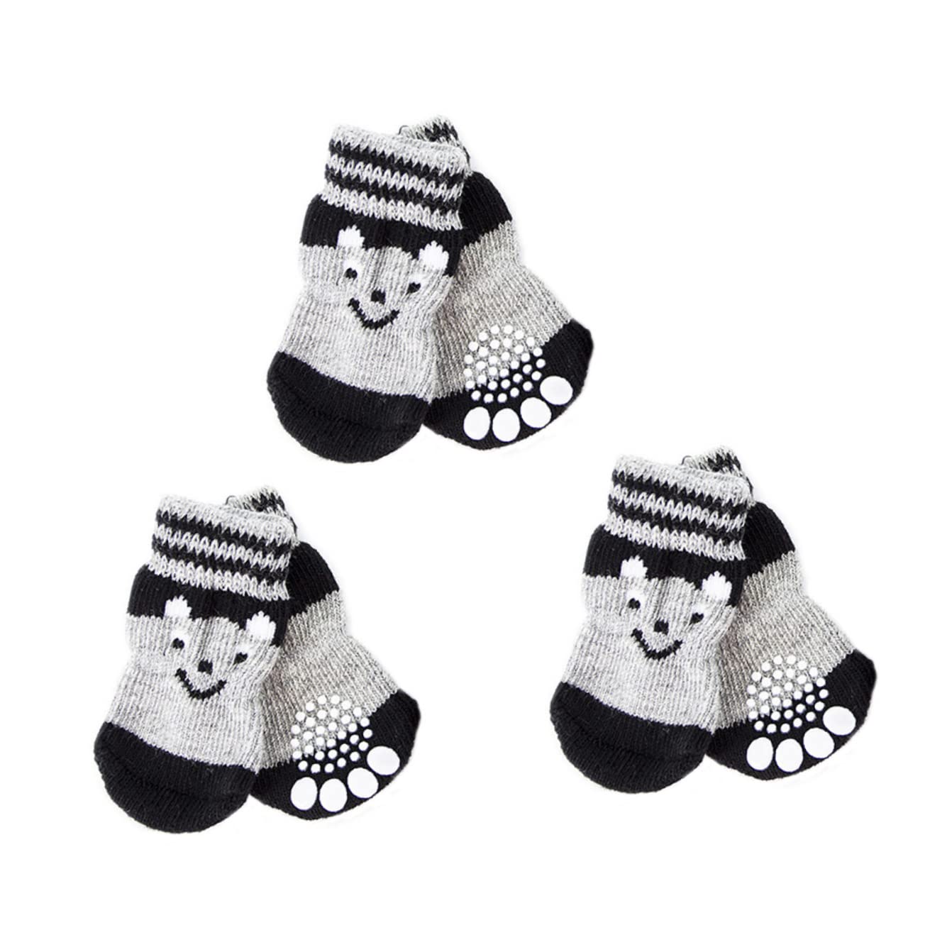 HOLIDYOYO Non Slip Dog Socks for Small Pets Indoor Paw Protection Comfortable Material Adorable Fashion Design Traction for Hardwood Floors Paw Covers for Puppies