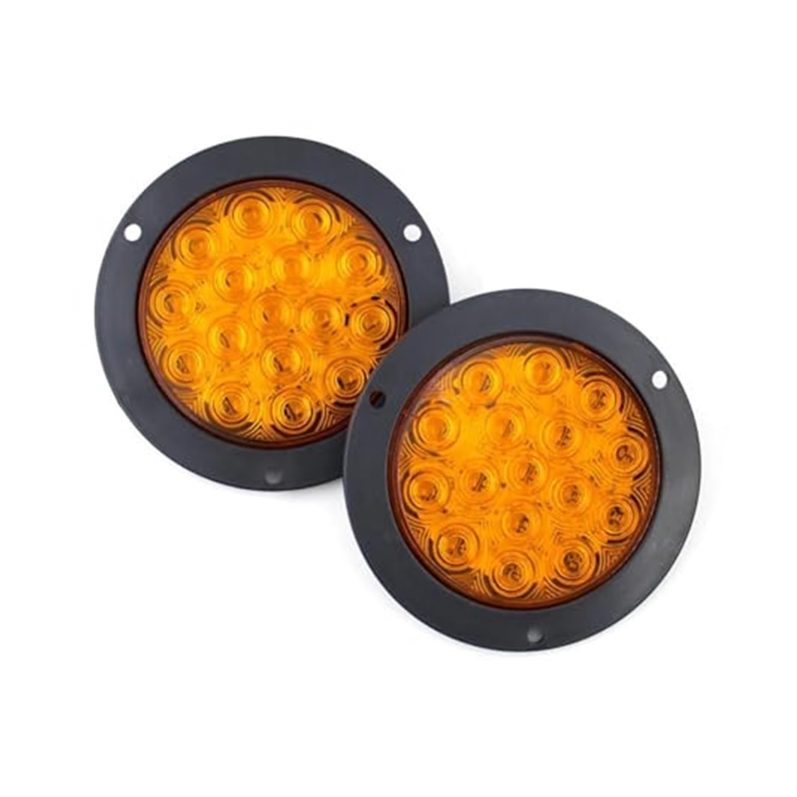 Luz de Freno 2 Luces Traseras Indicadoras 12 V 24 16 LED 4 Pulgadas Giro Para Coche Redondas Freno Marcha Atrás Remolque Para Camión