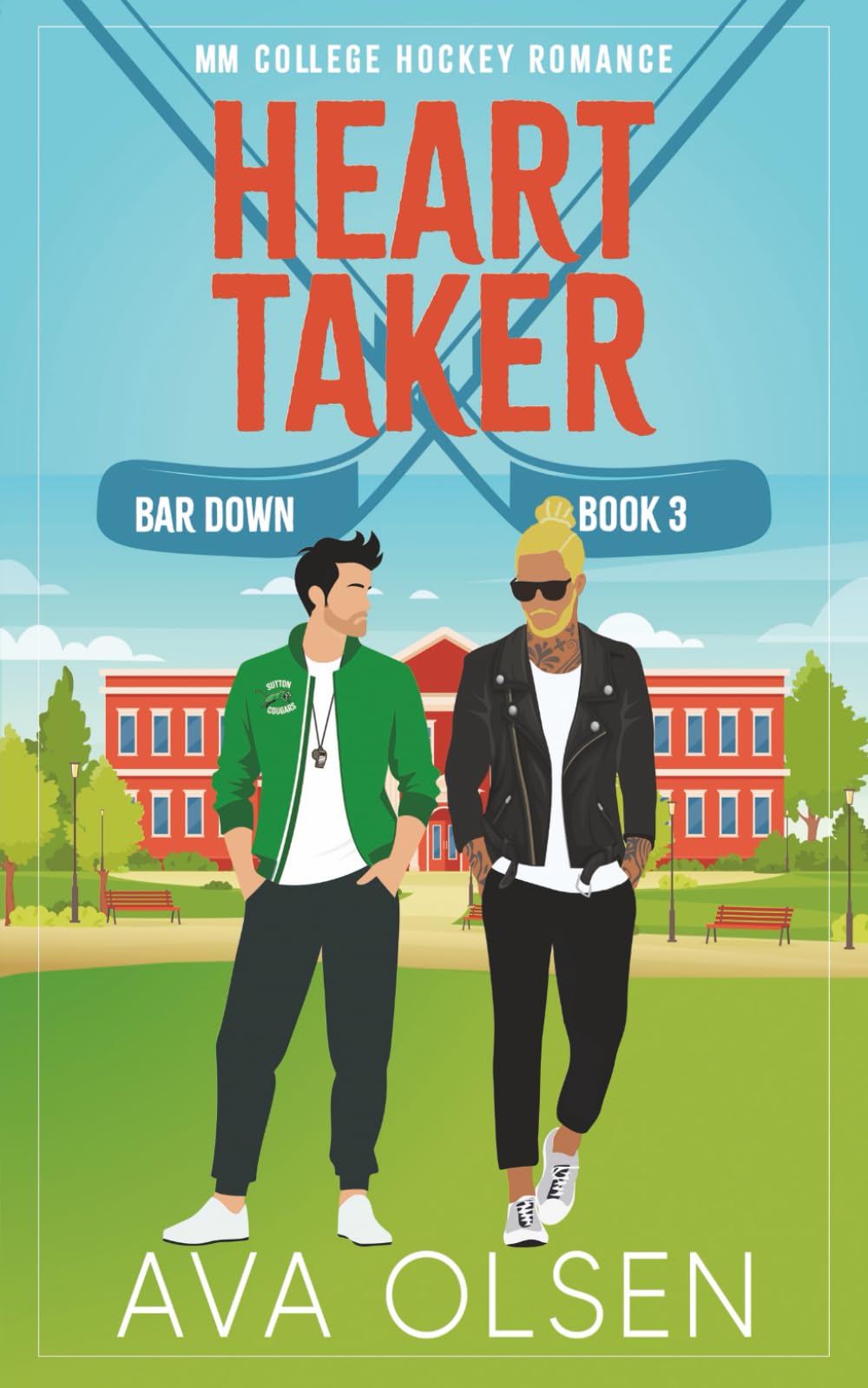 Heart Taker Alternate Cover: MM College Hockey Romance (Bar Down 3)